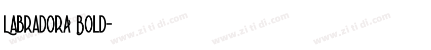 LabradorA Bold字体转换